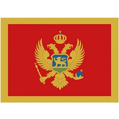 Printwear Vlajka Černá Hora Flagme Montenegro 90 x 150 cm