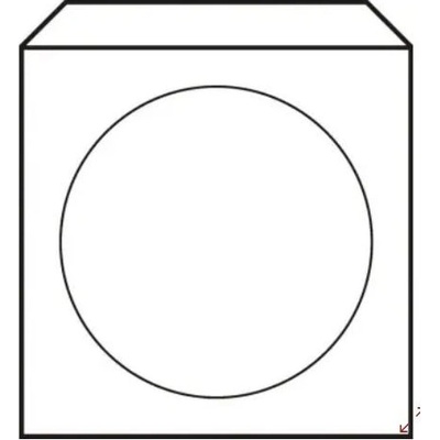 Harmanec K Obálky na CD 125x125 s okienkom 50 ks