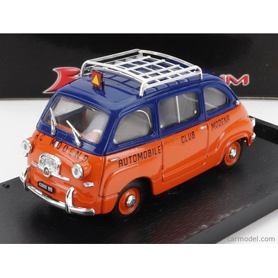 Brumm Fiat 600 Multipla Automobil Club Modena 1956Oranžová Modrá 1:43