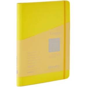 Fedrigoni Тетрадка Ecoqua , A5, картонена корица, със скрита спирала, 70 листа, жълта (19042107)