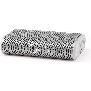 Lexon Радио с часовник Miami Time мраморнобяло (LA107DMW)