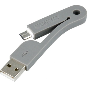 4smarts Компактен сгъваем microUSB кабел за мобилни устройства с microUSB вход - 4smarts FoldLink Micro-USB Cable (сив)