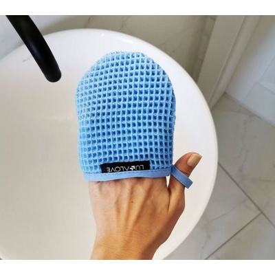 Lullalove Rukavička na odlíčení obličeje modrá