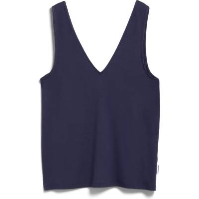 Armedangels Дамски топ ARMEDANGELS Women's V-Neck Jersey Top - Tinted Navy (916-6600-0312)