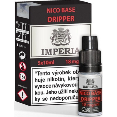 Imperia Nikotinová báze CZ Dripper PG30/VG70 18mg 5x10ml