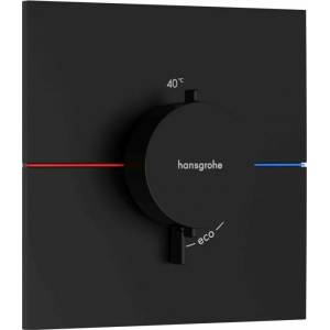 Hansgrohe ShowerSelect Comfort E вграден термостатичен смесител за душ, матово черен (15574670)