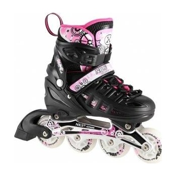 NILS Extreme Nils inline skates 4-in-1 black-pink led s(31-34) nh10905