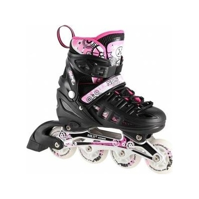 NILS Extreme Nils inline skates 4-in-1 black-pink led s(31-34) nh10905