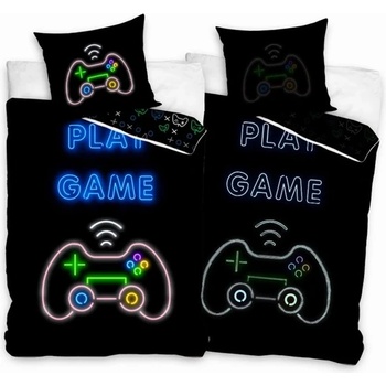 Sonne Детски светещ спален комплект Play Game - 2 части калъфка 65X65 (PAT70)