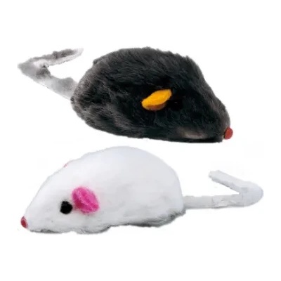 Ferplast Cat toy-Забавна играчка за котки, плюшени мишки 2 броя, 5 см