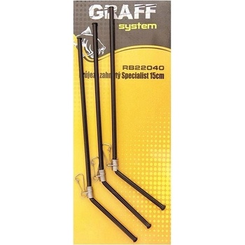 Graff System Průjezd zahnutý Specialist 15cm Černý 3ks