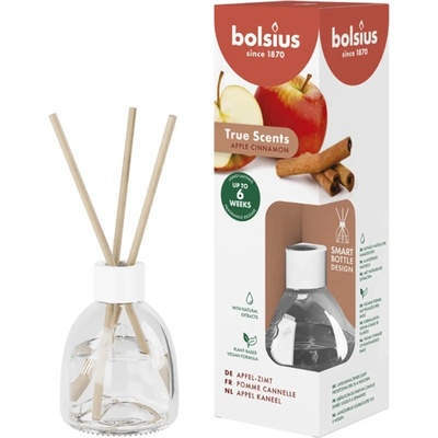 TRUE SCENTS Osviežovač vzduchu JABLKO+SKOŘ. s tyčinkami 60 ml