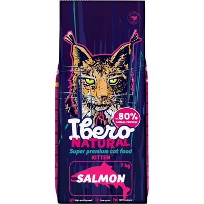 Ibero Natural Cat Kitten Salmon 7 kg