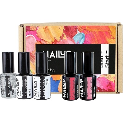 SNB Professional NailUP Базов комплект за гел лак, 5 части