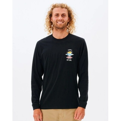 Rip Curl Search Icon L/S Tee Black 90