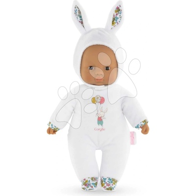 Corolle Sweet Heart White Bunny Mon Doudou s čiernymi očami a kapucňou 30 cm