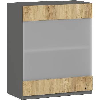 Горен кухненски шкаф Lusil B 60/72 с една врата витрина