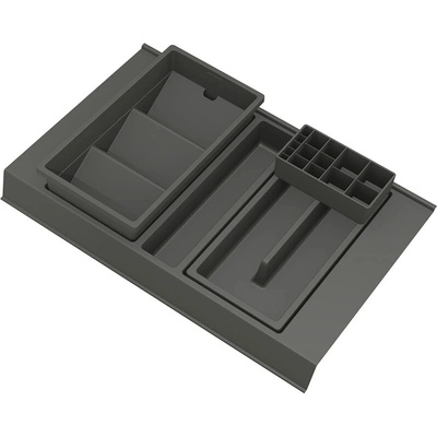GOLLINUCCI Kúpeľňový organizér s príslušenstvom 450mm 308x422x90mm antracit