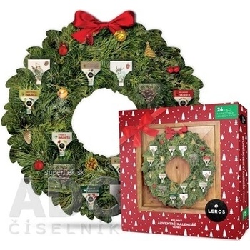 LEROS Bylinný adventní kalendář věnec 24sáčků