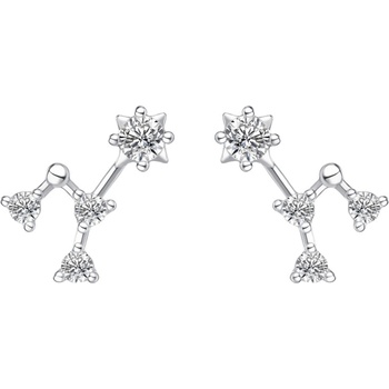 Silenti Jewelry Сребърни обеци "Съзвездие Телец