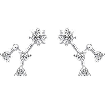Silenti Jewelry Сребърни обеци "Съзвездие Телец