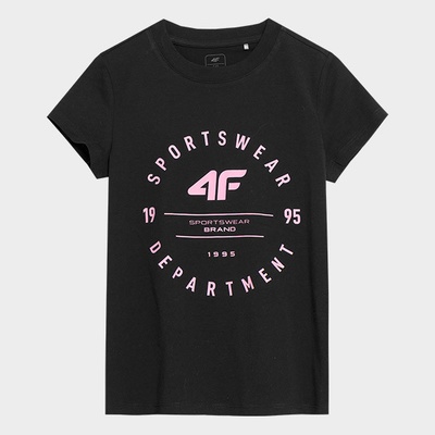 4F t shirt 4FJSS23TTSHF280 černá