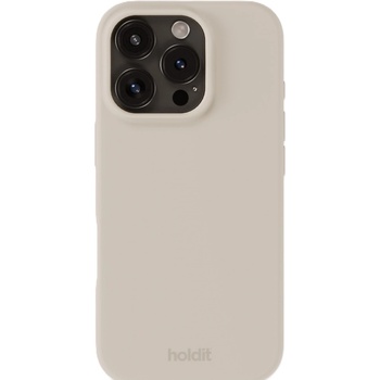Holdit Калъф Holdit - Silicone, iPhone 16 Pro Max, Light Beige (7330985165313)