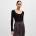 HUGO BOSS Блуза Boss Firama Scoop-Neck Sweater - Brown