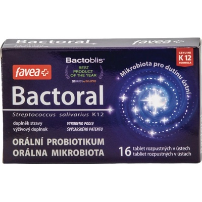 Favea Bactoral, orálne probiotikum 16 tabliet