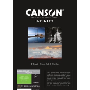 Canson Somerset Enhanced Velvet 225 g/m2 - A4, 25 листа (17-762512005)