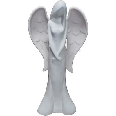 Keramický anjel biely 95 cm
