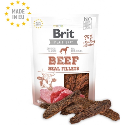 Brit Jerky Beef Fillets 80 g
