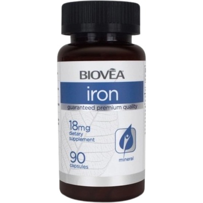 Biovea Iron, 18 mg, 90 капсули, Biovea (4397)