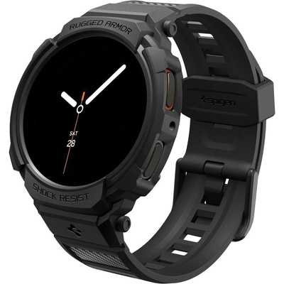Spigen Удароустойчив кейс с каишка за Samsung Galaxy Watch 8 (40mm) от Spigen Rugged Armor Pro - Matte Black (8800283311372)