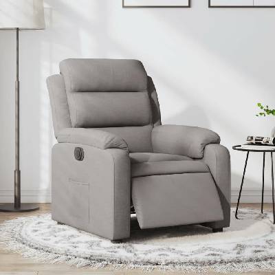 vidaXL 3204964 Elektrické polohovací taupe textil