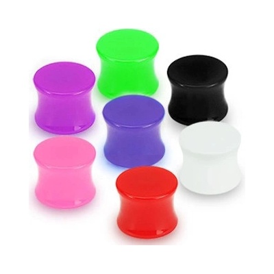 Šperky eshop plug do ucha UV sedlový SP59.12 černá