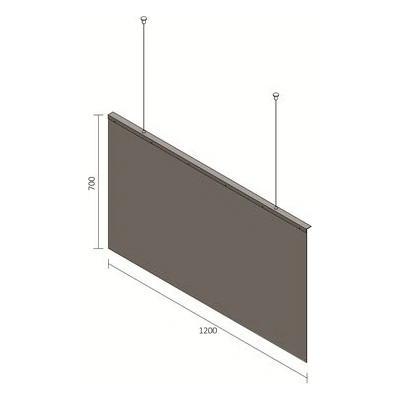 Elventa Plast Ochranná přepážka COVI II závěsná 1200 mm x 700 mm x 5 mm – Zboží Mobilmania