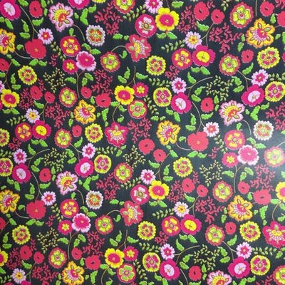 GEKKOFIX 13424 Samolepiace fólie Fleur čierny podklad metráž šírka 45cm návin 15m