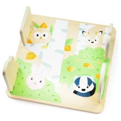 Bigjigs Toys - Дървен пъзел - Горска криеница (34020_2)