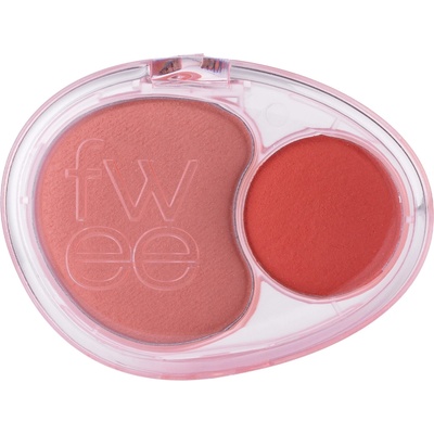 Fwee Mellow Dual Blusher CR02 Baby Smile Dvojitá lícenka 7,2 g