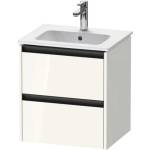 Duravit Ketho. 2 - Шкафче за умивалник 55x51x42 см, 2 чекмеджета, лъскаво бяло K25261022220000 (K25261022220000)
