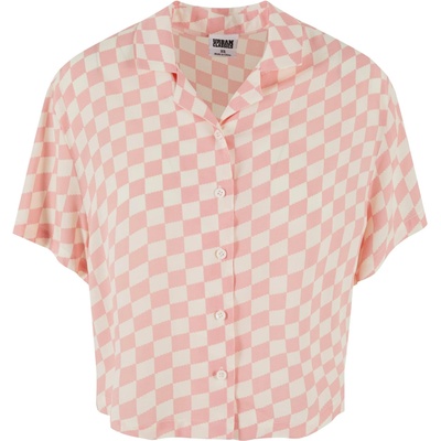 Urban Classics Блуза 'Resort' бежово, розово, размер XL