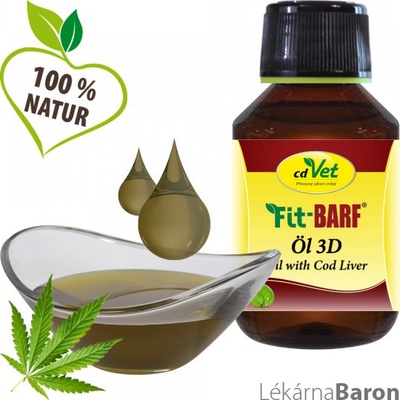 Rybí olej pre psy a mačky cdVet 100 ml