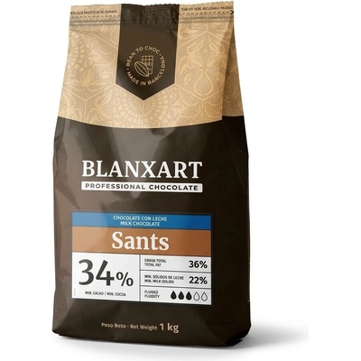 Blanxart Pravá mléčná Sants 34% 1 kg