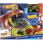 Mattel Hot Wheels: Monster Trucks - Комплект писта „Змийска захапка (JJN44)