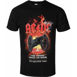 ROCK OFF мъжка тениска AC/DC - FTATR 40th Flaming - Черен - ROCK OFF - ACDCTS96MB