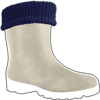 Demar Демар Затоплена стелка за обувка Young 2 Fur, морско синьо (D5466A)