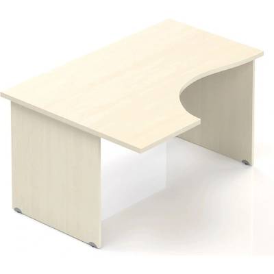 Lenza Ergonomický stůl Visio 140 x 100 cm, levý, javor