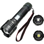 Мощен Акумулаторен led Фенер с p50 Диод - 500м Обхват, 5 Режима, Телескопичен Зум и Авиационен Алуминий (fa-25-055)