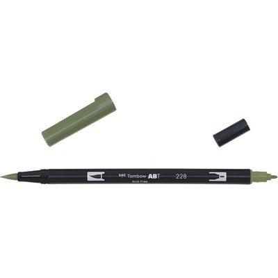 Tombow Маркер Tombow ABT Dual Brush 228 сиво-зелен (ABT-228)
